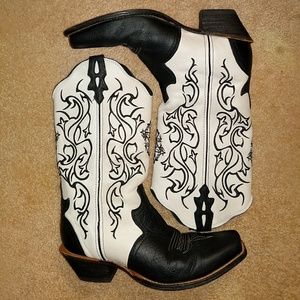 Twisted X black and white ladies boots